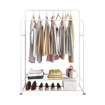 LIFE FURNITURE　IRON HANGER RACK Amazon.com: IRONCK Garment Racks with Shelves 4 Drawers and